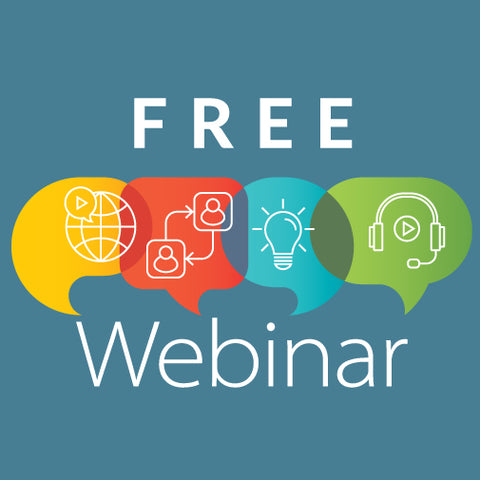 free webinar talking speech bubbles icon
